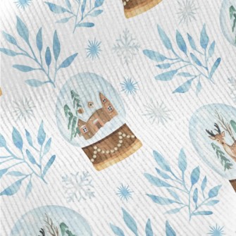 Winter Christmas Snow Globe Standard Corduroy