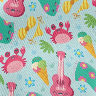 Happy Cartoon Beach Standard Corduroy