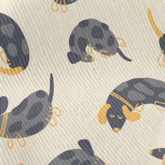 Black Dachshund Doodle Standard Corduroy