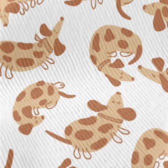 Cute Spotted Dachshund Standard Corduroy