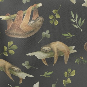 Watercolor Hand Drawn Sloth Stretch Ponte