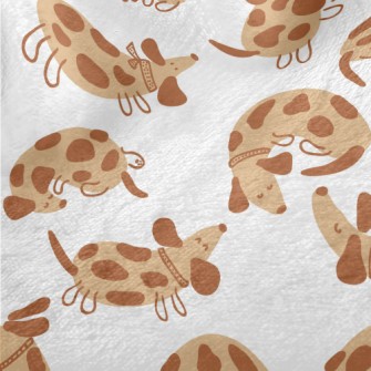 Cute Spotted Dachshund Minky