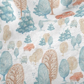 Winter Forest Drive Minky