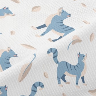 Proud Blue Cat Piqué