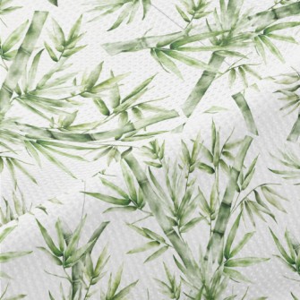 Watercolor Hand Painted Bamboo Piqué