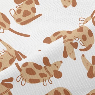 Cute Spotted Dachshund Piqué