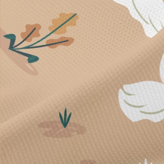 Elegant Cartoon Swan Piqué