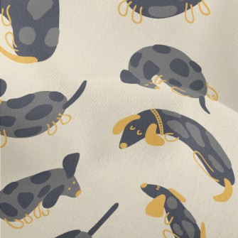 Black Dachshund Doodle Lightweight Performance Linen