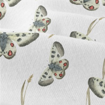 Hand Drawn Meadow Butterflies Modern Jersey