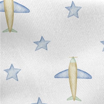 Children&#39;s Airplane Toys Jersey Backed Fleece