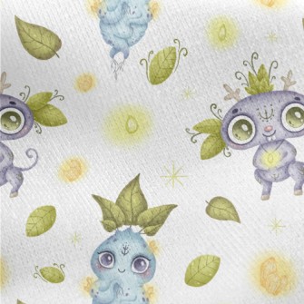 Fantasy Forest Elves Jersey Backed Fleece