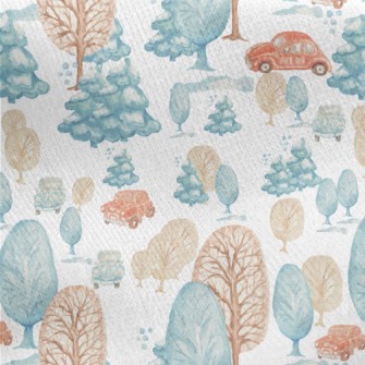 Winter Forest Drive Jersey Backed Fleece