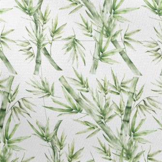 Watercolor Hand Painted Bamboo Pongee