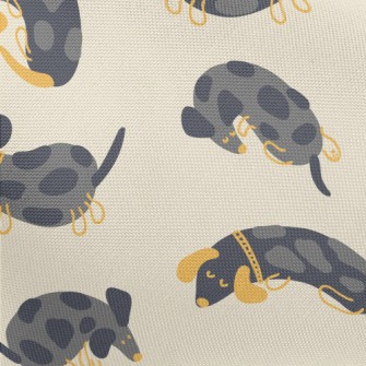 Black Dachshund Doodle Pongee