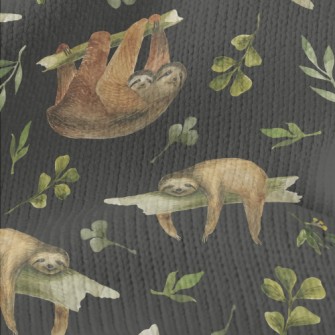 Watercolor Hand Drawn Sloth Stretch Jersey