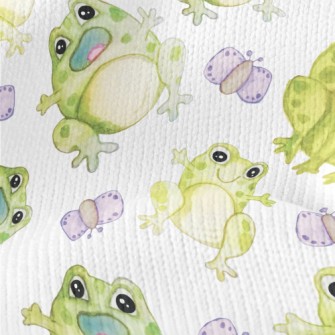 Watercolor Hand Drawn Frog Stretch Jersey