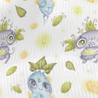 Fantasy Forest Elves Stretch Jersey