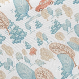 Winter Forest Drive Midweight Cotton Poplin