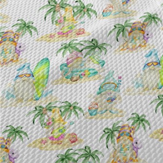 Beach Vacation Elf Birdseye Piqué