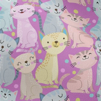 Colorful Pattern Kitten Chiffon