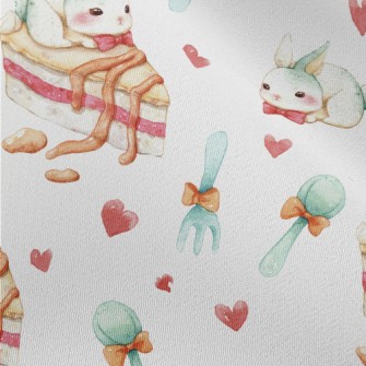 Cute Rabbit And Cake Chiffon