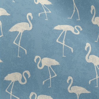 White Flamingo Silhouette Chiffon