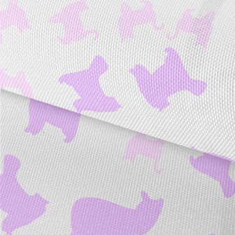 Pink And Purple Cat Silhouette Waterproof Oxford