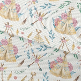 Hand Drawn Indian Tent Waterproof Oxford