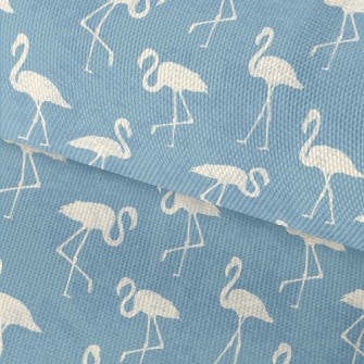 White Flamingo Silhouette Waterproof Oxford
