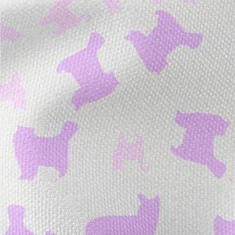 Pink And Purple Cat Silhouette Waterproof Canvas