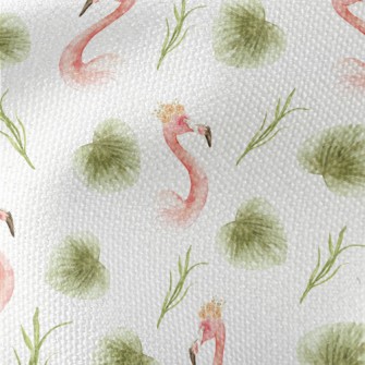 Flamingo And Tropical Plants Waterproof Canvas