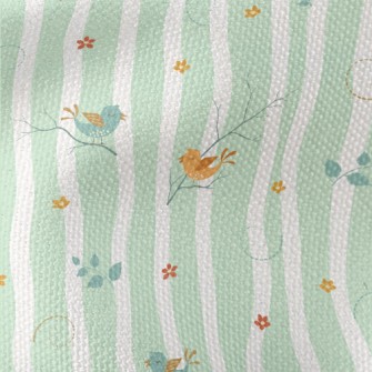 Spring Colorful Birds Waterproof Canvas