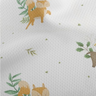 Christmas Elk And Fox Athletic Mesh Flat Back