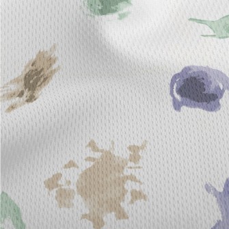 Color Ink Traces Athletic Mesh Flat Back