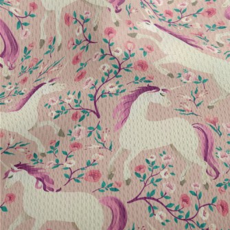 Vintage Fairytale Unicorn Athletic Mesh Flat Back