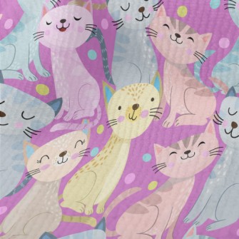 Colorful Pattern Kitten Terry