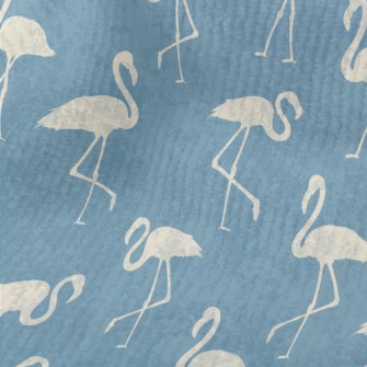 White Flamingo Silhouette Terry