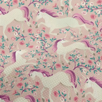 Vintage Fairytale Unicorn Performance Linen