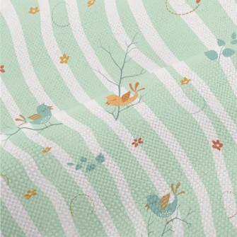 Spring Colorful Birds Performance Linen