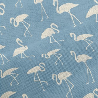 White Flamingo Silhouette Performance Linen
