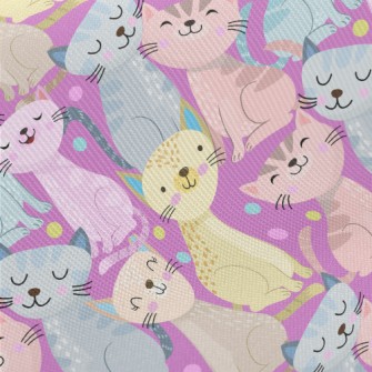 Colorful Pattern Kitten Twill