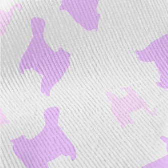 Pink And Purple Cat Silhouette Standard Corduroy