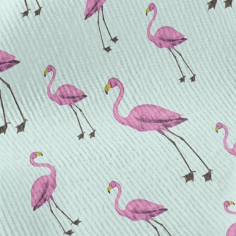 Hand Drawn Purple Flamingo Standard Corduroy