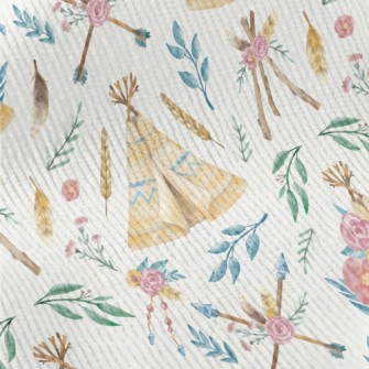 Hand Drawn Indian Tent Standard Corduroy