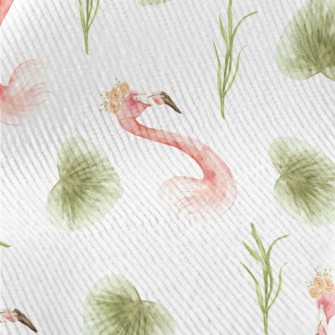 Flamingo And Tropical Plants Standard Corduroy