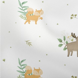 Christmas Elk And Fox Dobby