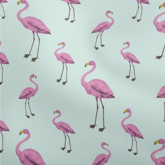 Hand Drawn Purple Flamingo Dobby