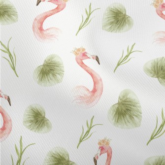 Flamingo And Tropical Plants Dobby