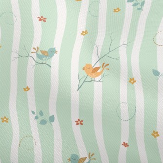 Spring Colorful Birds Dobby