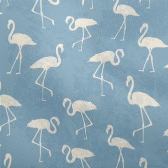 White Flamingo Silhouette Dobby